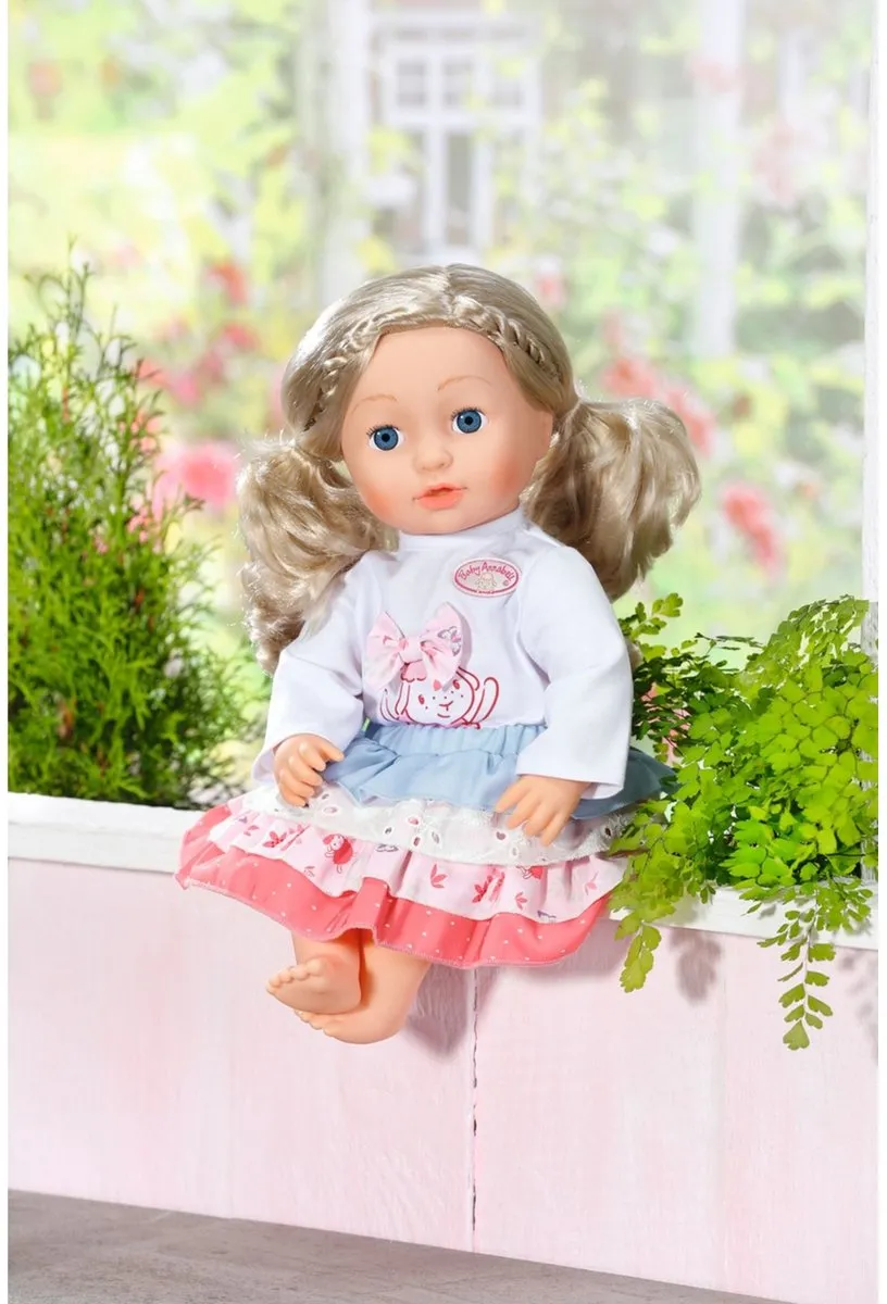 Baby Annabell Outfit Shirt en Rok 43cm - 706756 - Wit/Roze