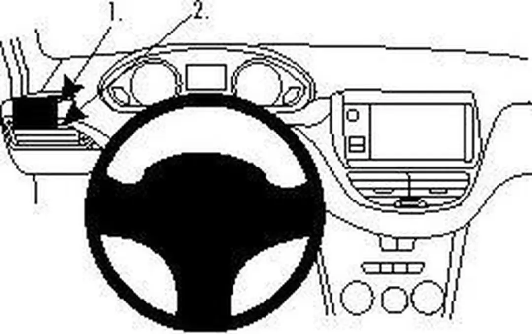 Brodit ProClip Peugeot 2008/208 Left Mount 804765 - Zwart