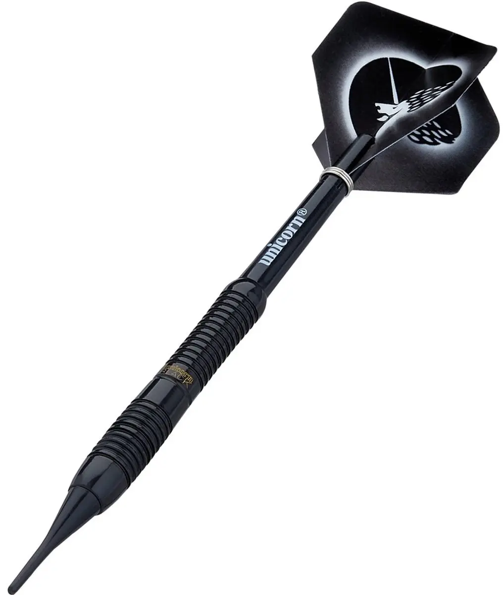 Unicorn Core Plus Black Brass Soft Tip Dartpijlen 17g - 3 Stuks