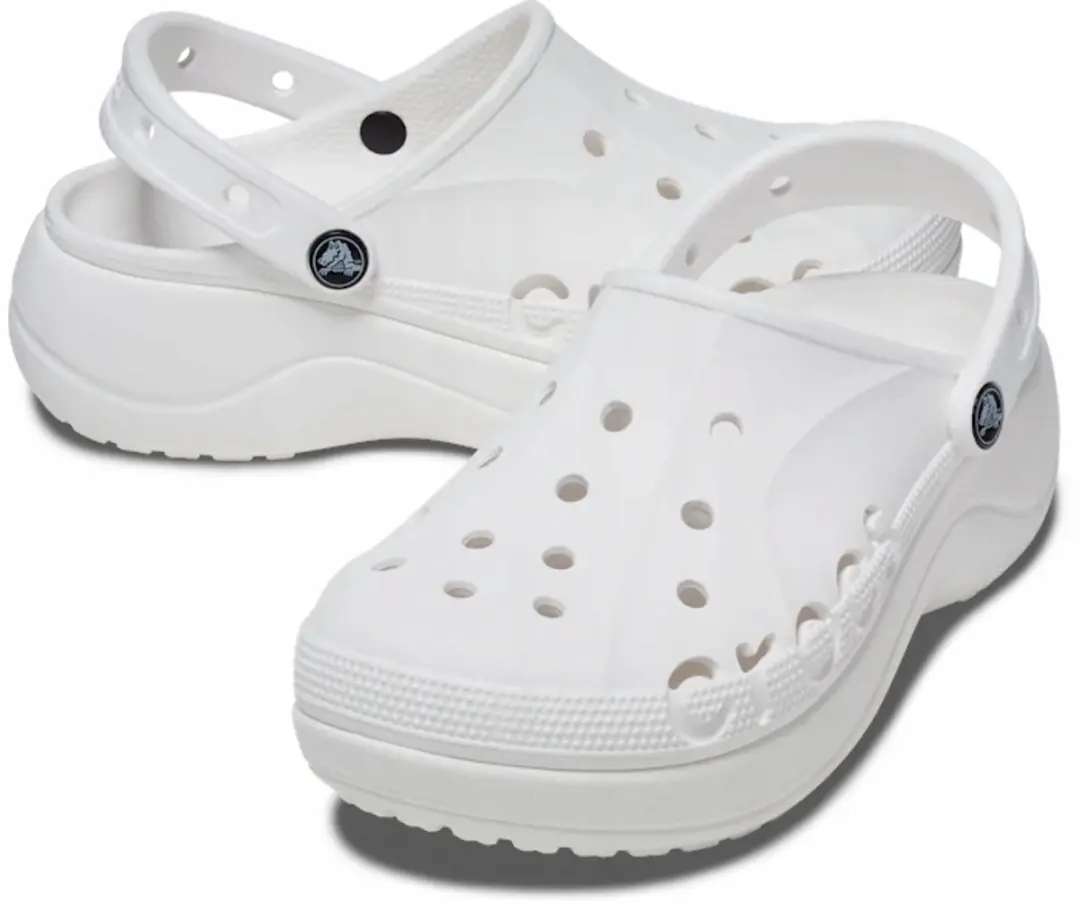Crocs Baya Platform Clog Dames - Wit 37-38