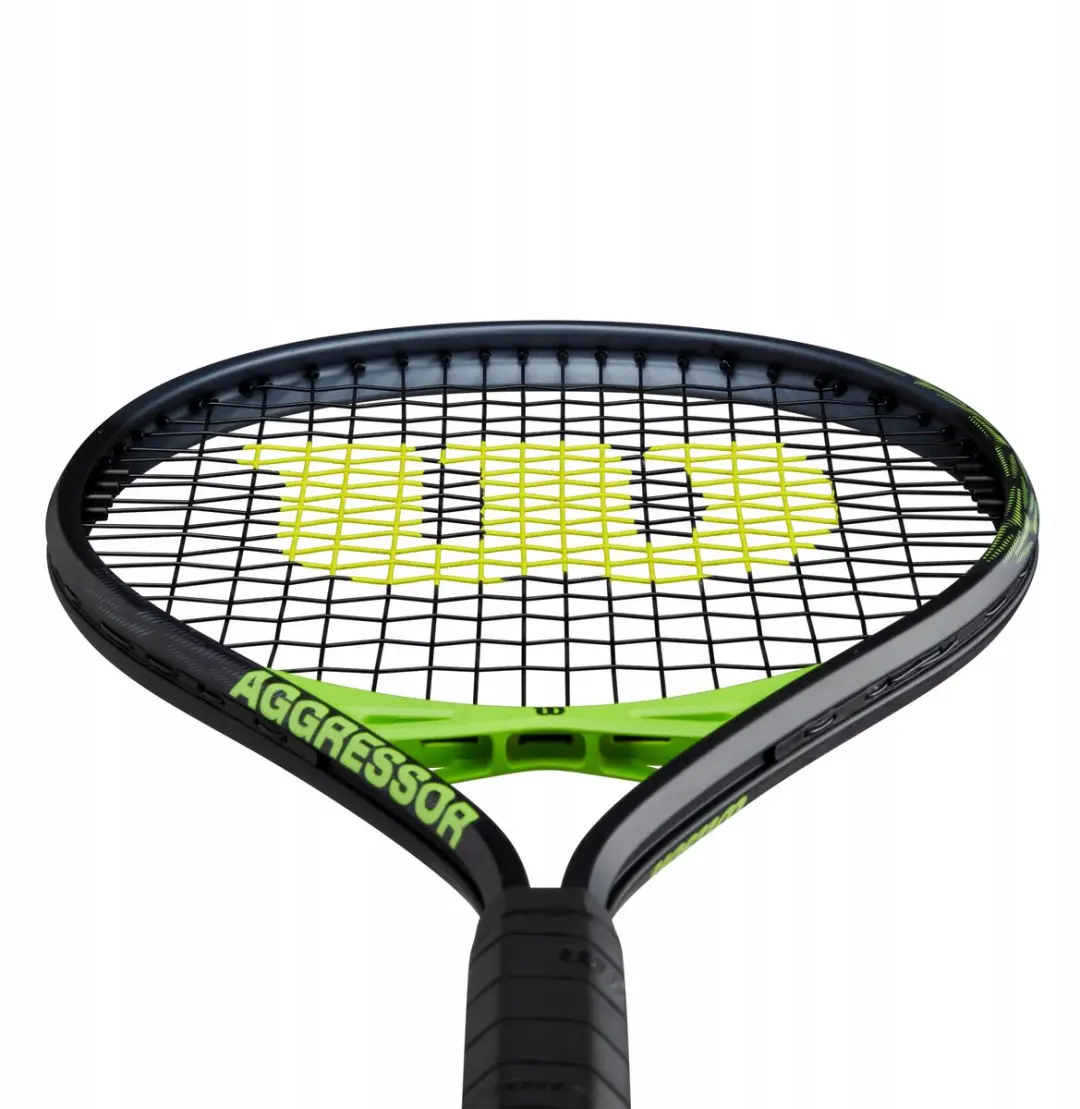 Wilson Tennisracket Aggressor L0 - Black/Green - afbeelding 6 van 6