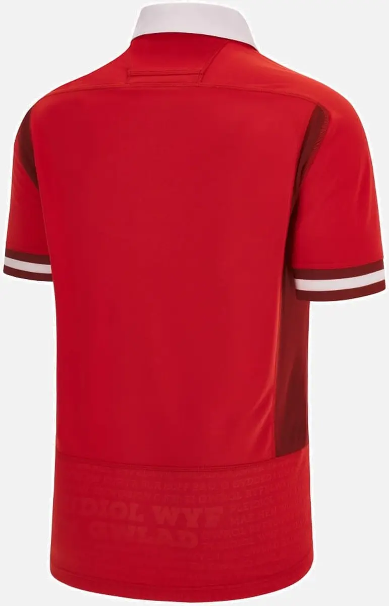 Macron Rugby World Cup 2023 Wales Thuisshirt - 2XL - Rood - afbeelding 6 van 6