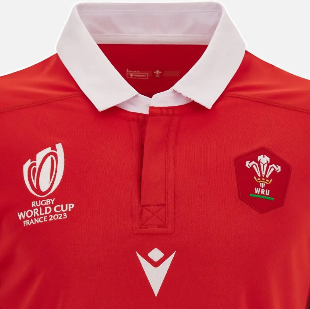 Macron Rugby World Cup 2023 Wales Thuisshirt - 2XL - Rood