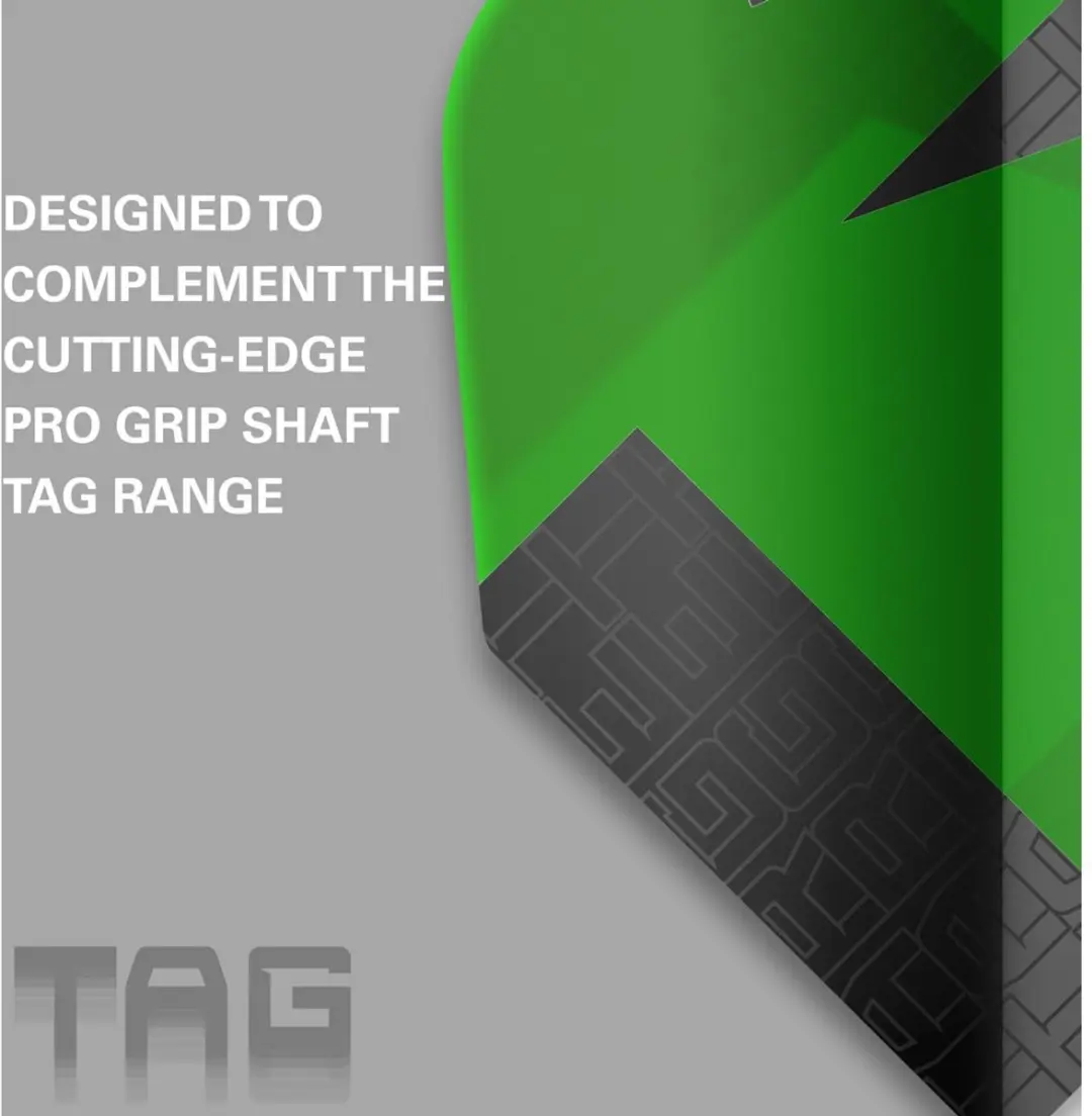 Target Tag 3 Set TA-337820 Dart Flights - Zwart/Orange