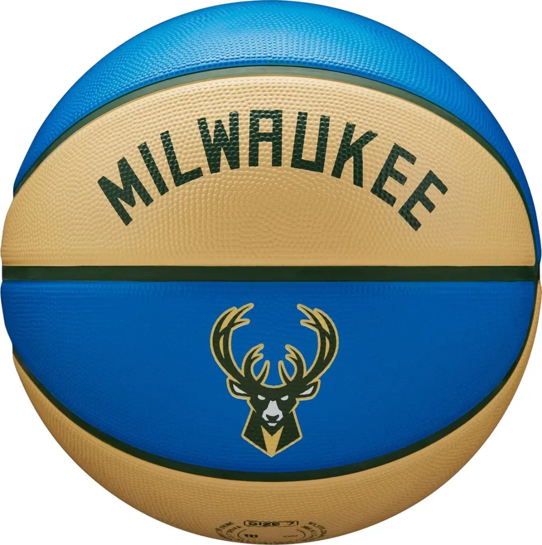 Wilson NBA Milwaukee Bucks Basketbal Maat 7