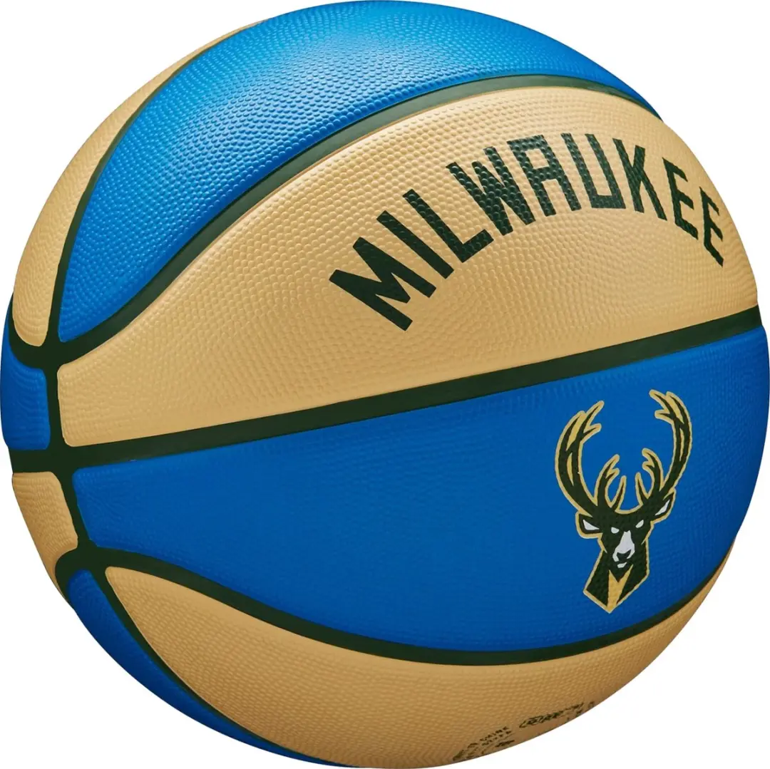 Wilson NBA Milwaukee Bucks Basketbal Maat 7 - City-editie