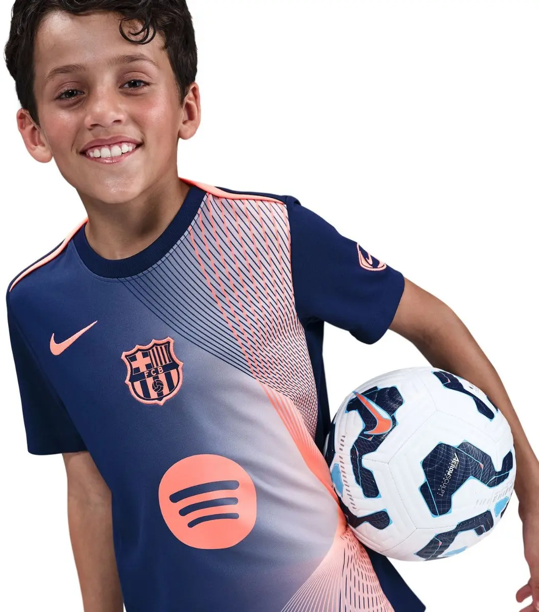 Nike FC Barcelona Academy Pro T-shirt - XL - Marineblauw/Oranje