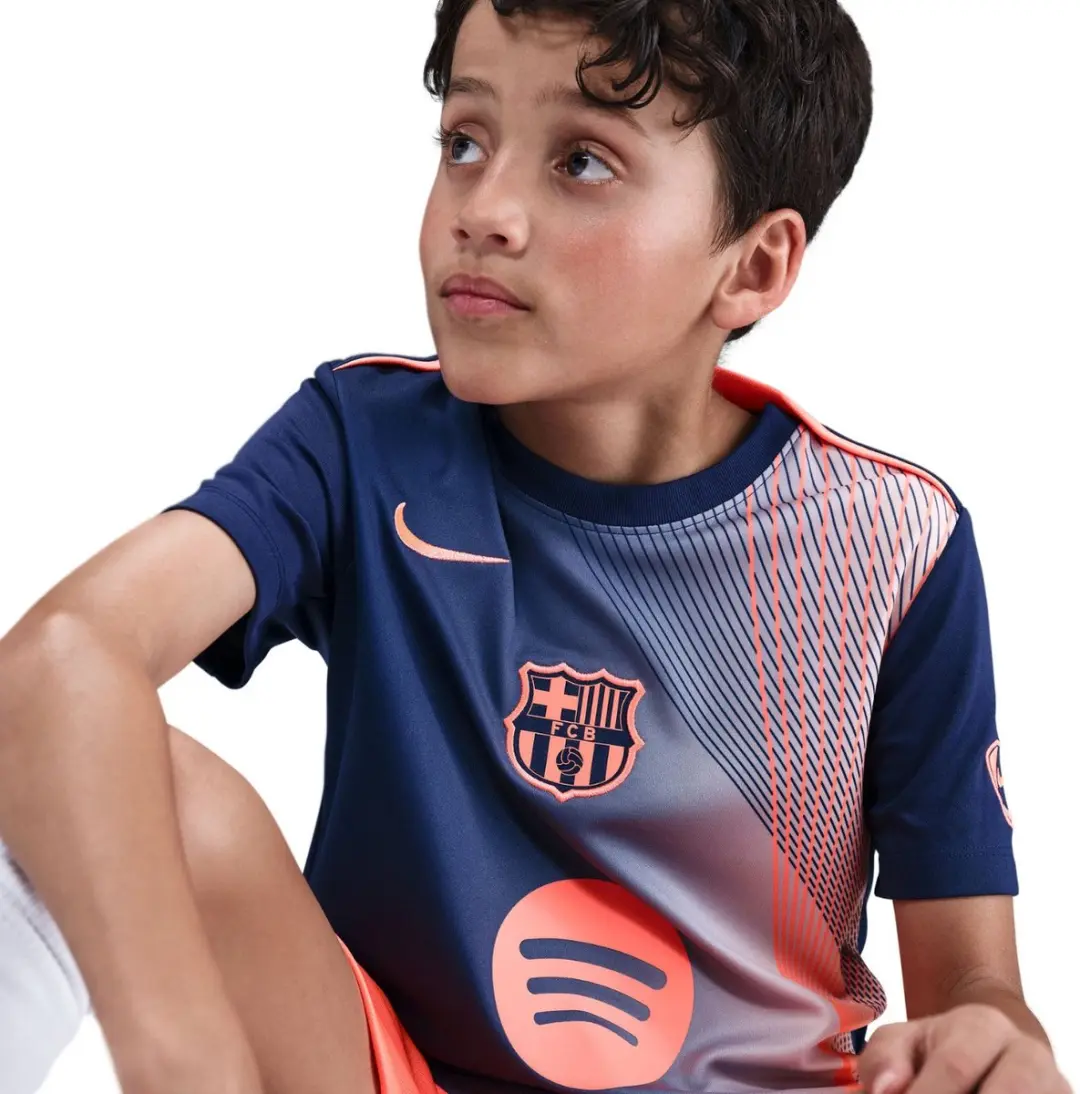 Nike FC Barcelona Academy Pro T-shirt - XL - Marineblauw/Oranje