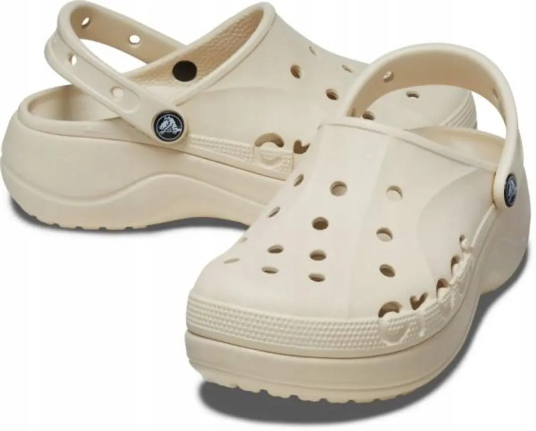 Crocs Baya Platform Klompen 42 - Winter/Wit