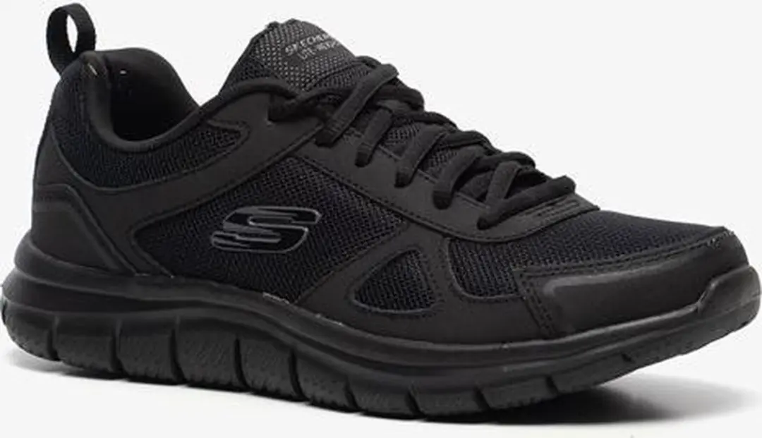 Skechers Track Solid Heren Sneakers 48.5 - Zwart - Memory Foam