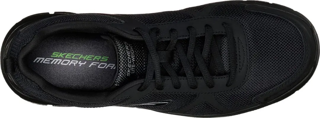 Skechers Track Solid Heren Sneakers 48.5 - Zwart - Memory Foam - afbeelding 3 van 6