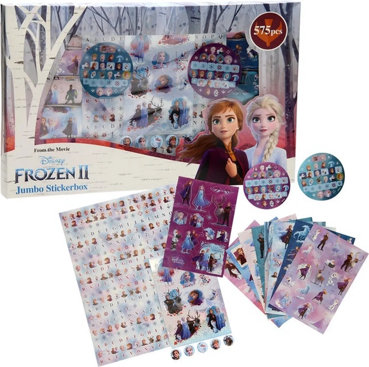 Disney Frozen II Stickerbox - 575 Stickers - 14 Vellen