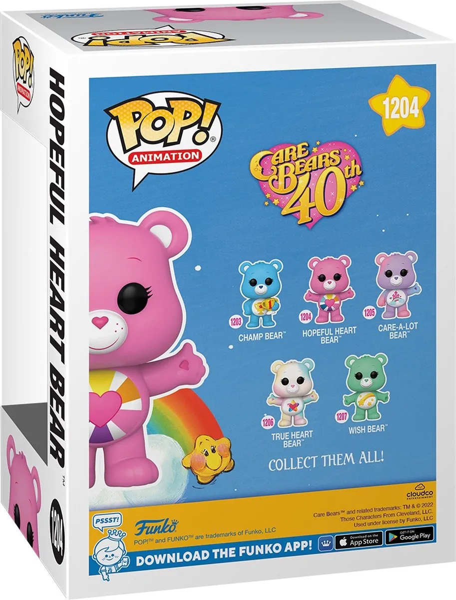 Funko Pop! Care Bears 40th Hopeful Heart Bear 61556 - Veelkleurig