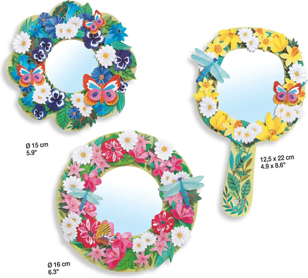 Djeco Pretty Flowers Mozaïeken & Stickers - Multicolor