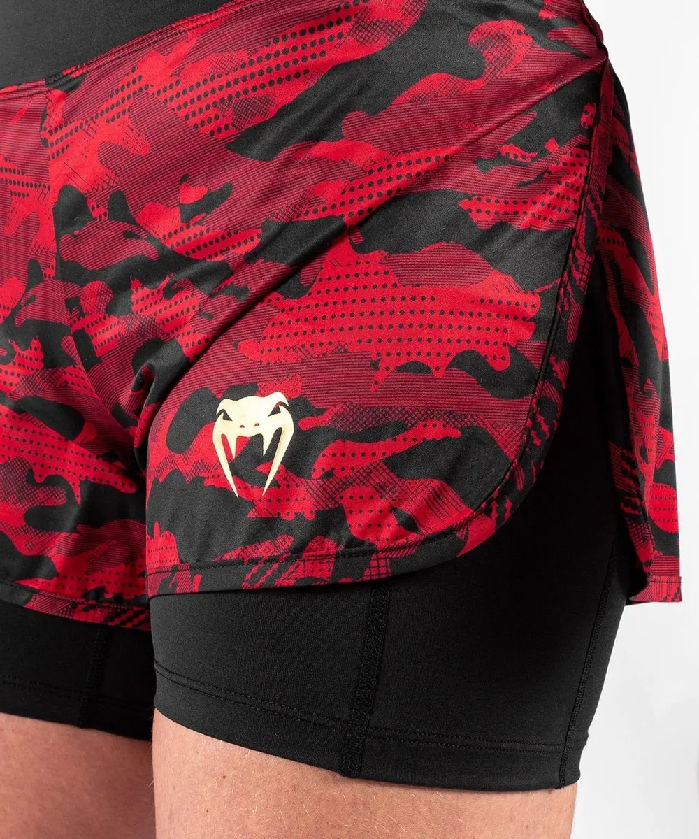 Venum Defender 2.0 Hybrid Compression Shorts - Dames XS - Zwart/Rood