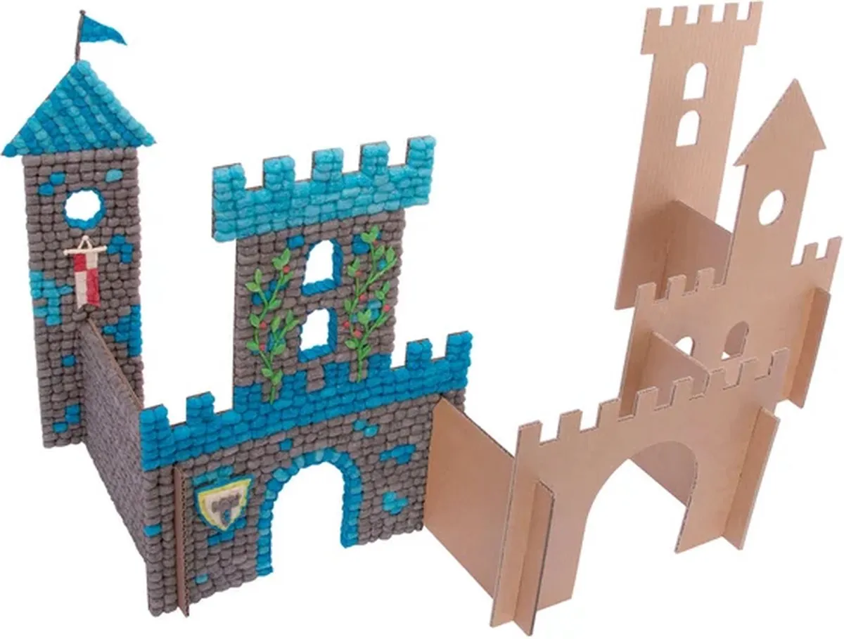 PlayMais Mosaic Groot Kasteel - 8.000 Stukjes - Multicolor