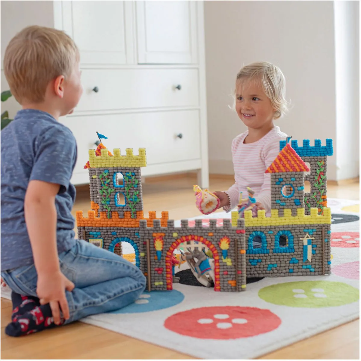 PlayMais Mosaic Groot Kasteel - 8.000 Stukjes - Multicolor