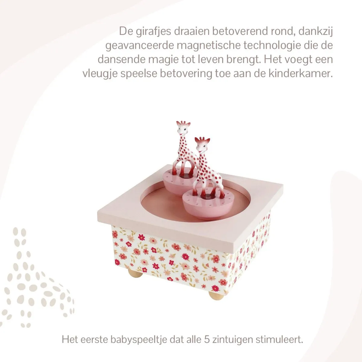 Sophie de Giraf Muziekdoosje Dansende Sophie's Roze