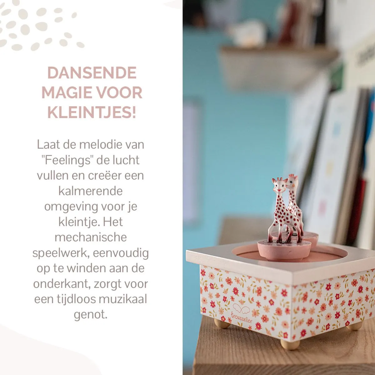 Sophie de Giraf Muziekdoosje Dansende Sophie's Roze