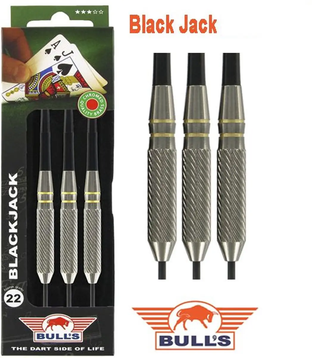 Bull's Black Jack Brass Gold Dartpijlen 20g - 3 Stuks - afbeelding 6 van 6