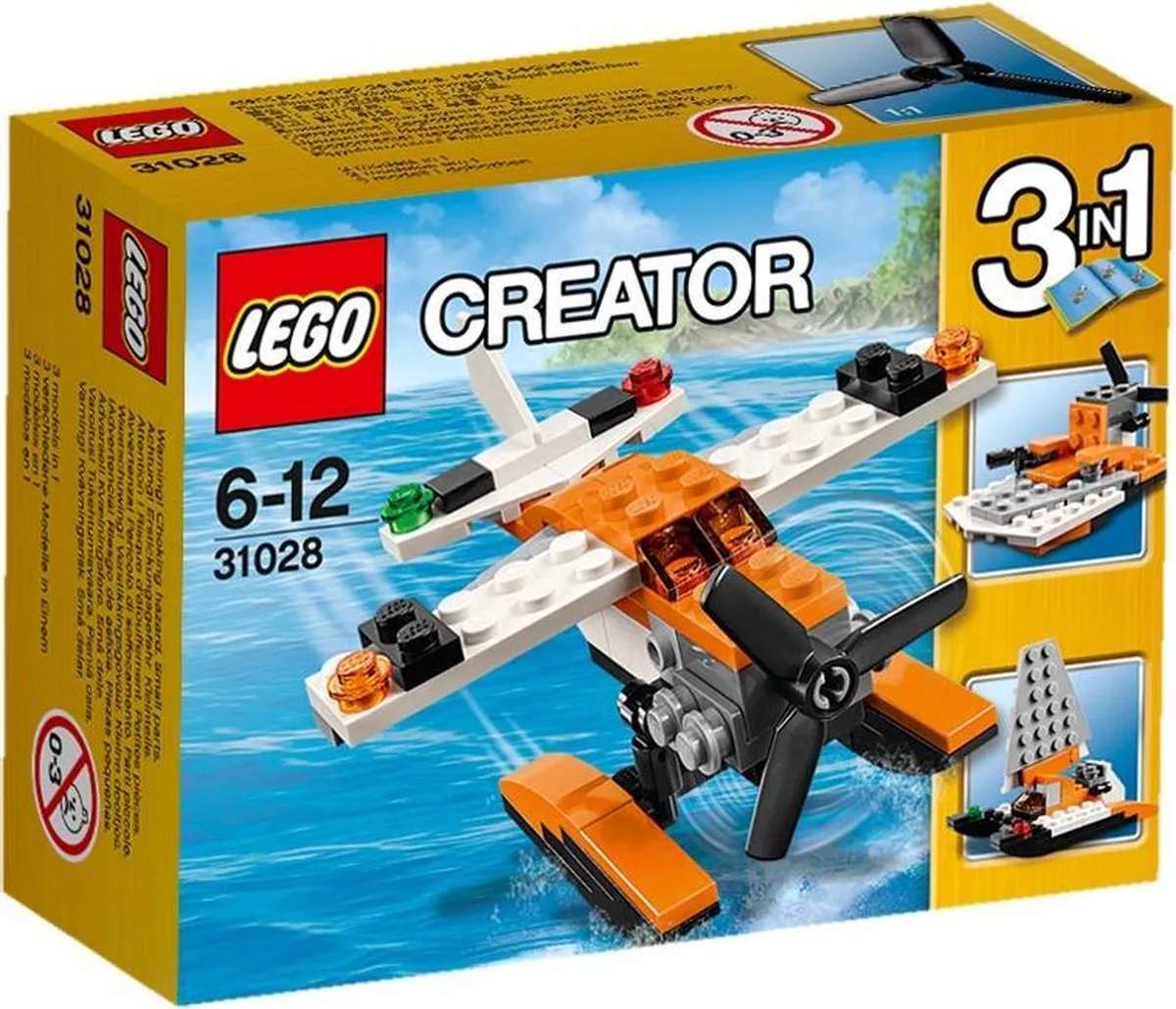 LEGO Creator Watervliegtuig 31028 - 53 Stukken - Oranje/Wit - afbeelding 6 van 6