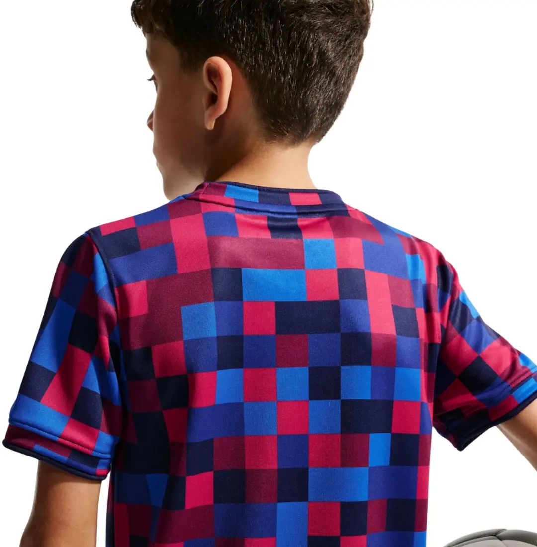 Nike FC Barcelona T-shirt Kinderen - S - Bordeauxrood/Blauw