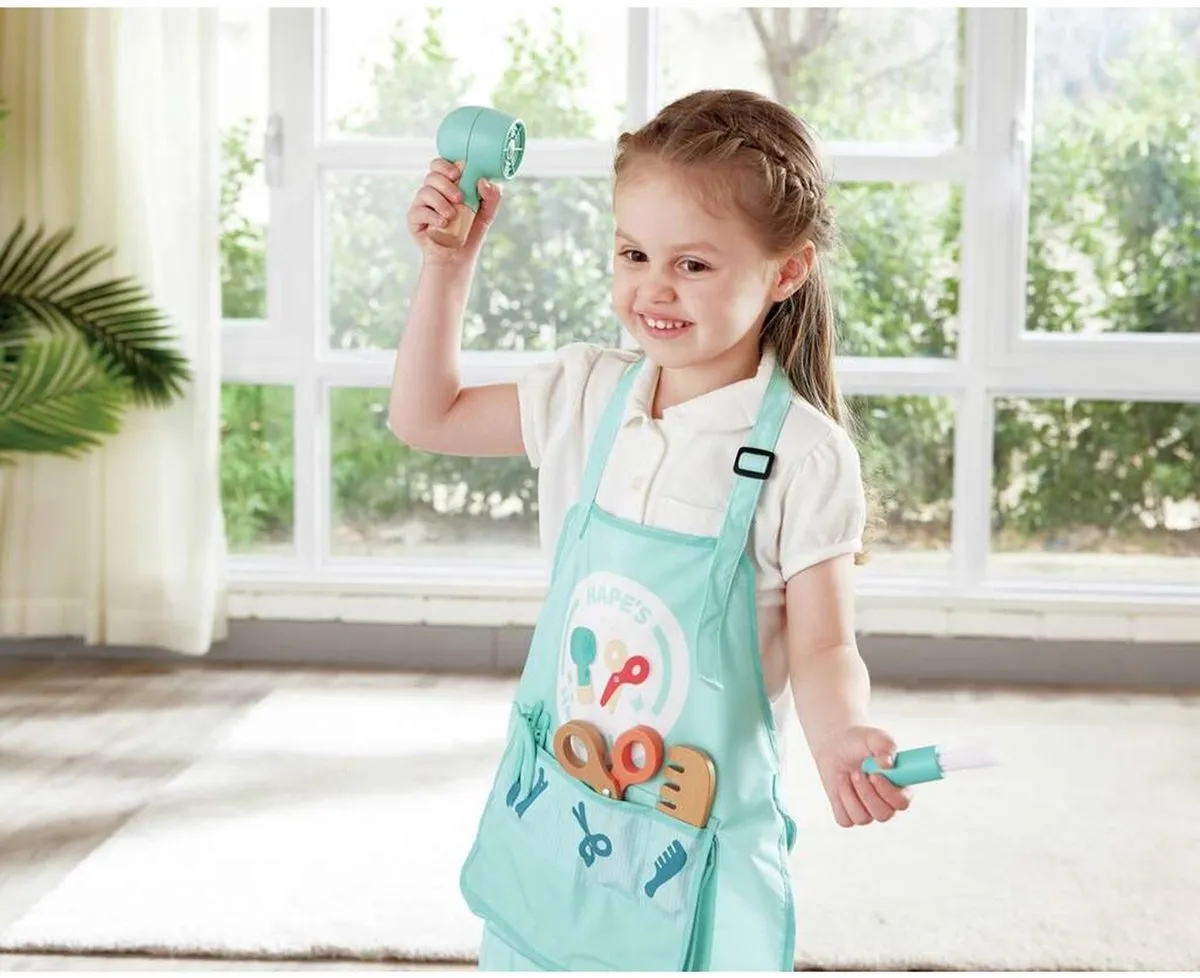 Hape Haarsalon Set E3060 - 15 Stuks - Groen