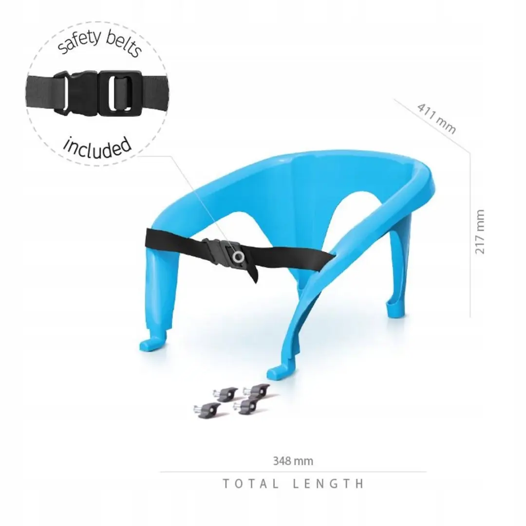 Prosperplast ISEAT3 Rugleuning met Gordel ISBUL Slee - Blauw