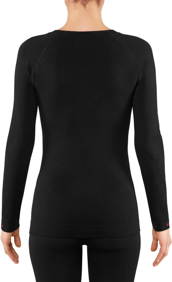 FALKE Wool-Tech Light Dames T-shirt Lange M 33474 - Zwart