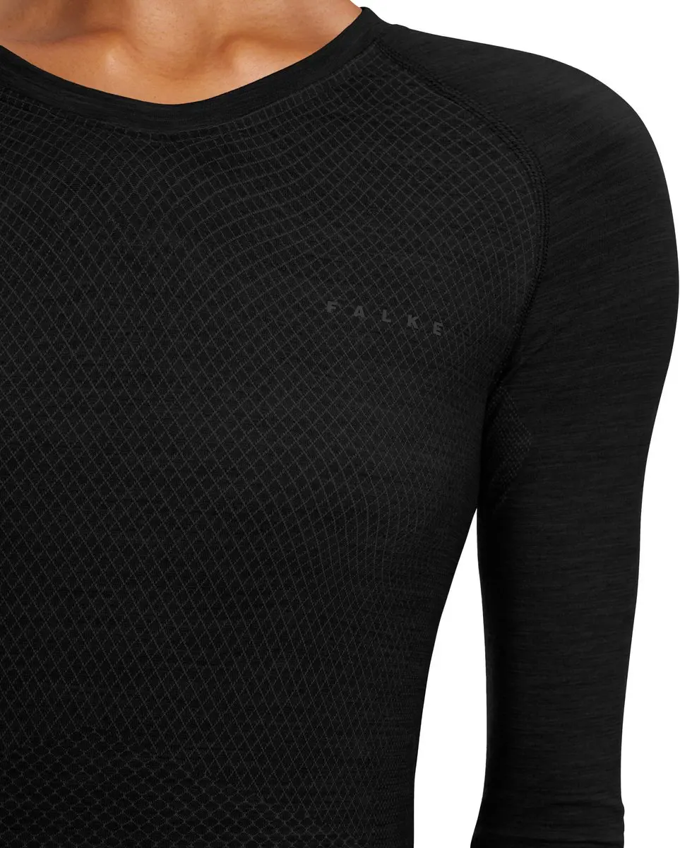 FALKE Wool-Tech Light Dames T-shirt Lange M 33474 - Zwart - afbeelding 6 van 6