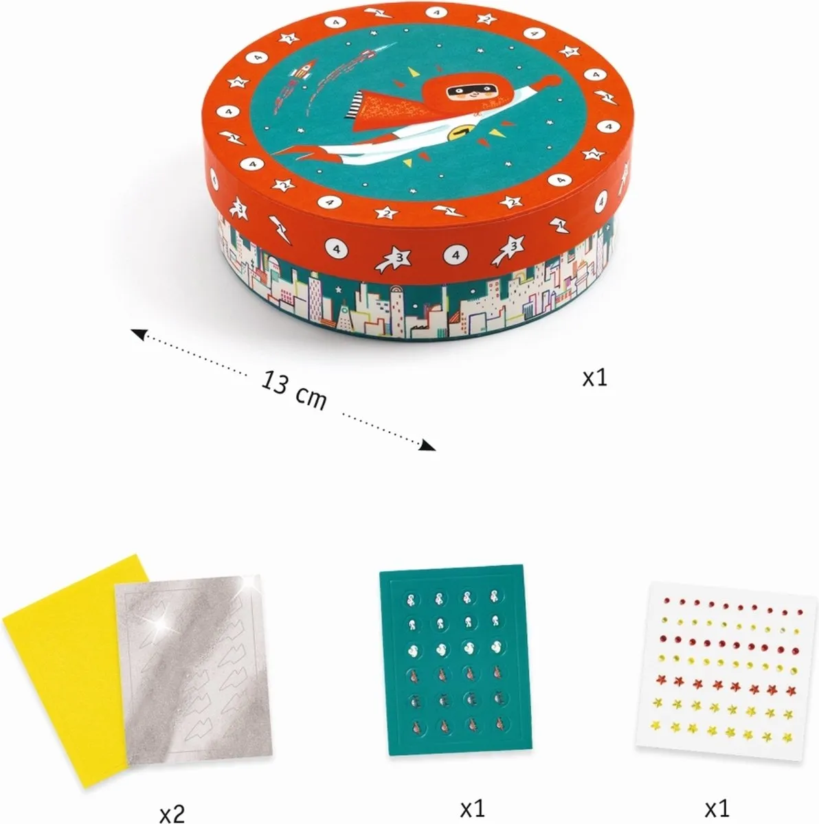 Djeco Super Treasure Mozaïeken & Stickers - Multicolor - afbeelding 6 van 6