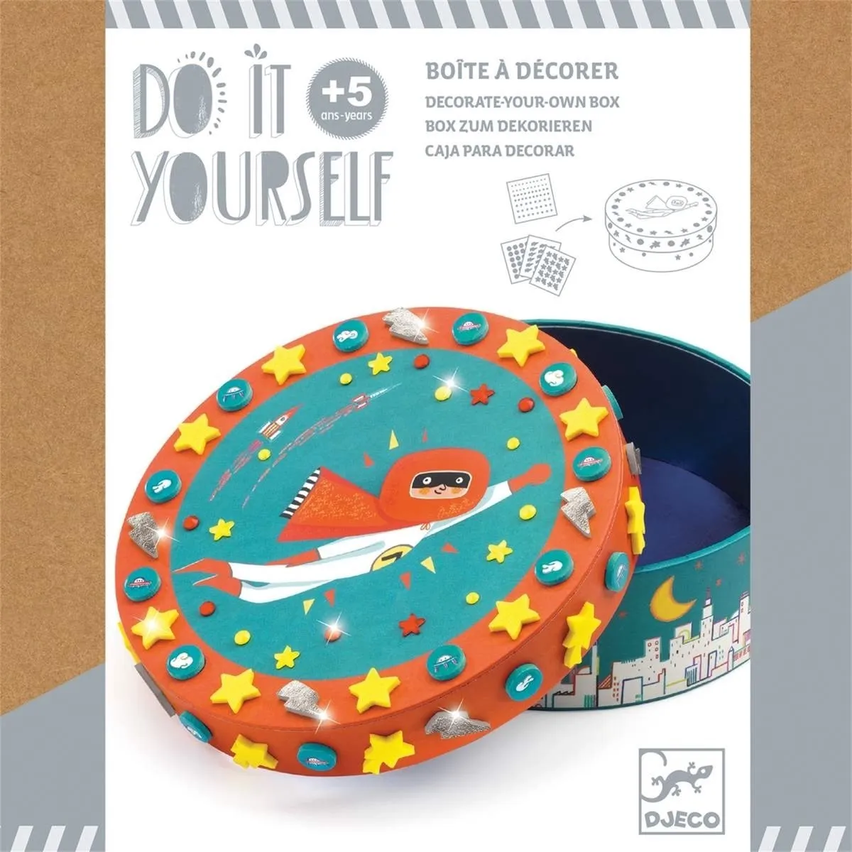 Djeco Super Treasure Mozaïeken & Stickers - Multicolor