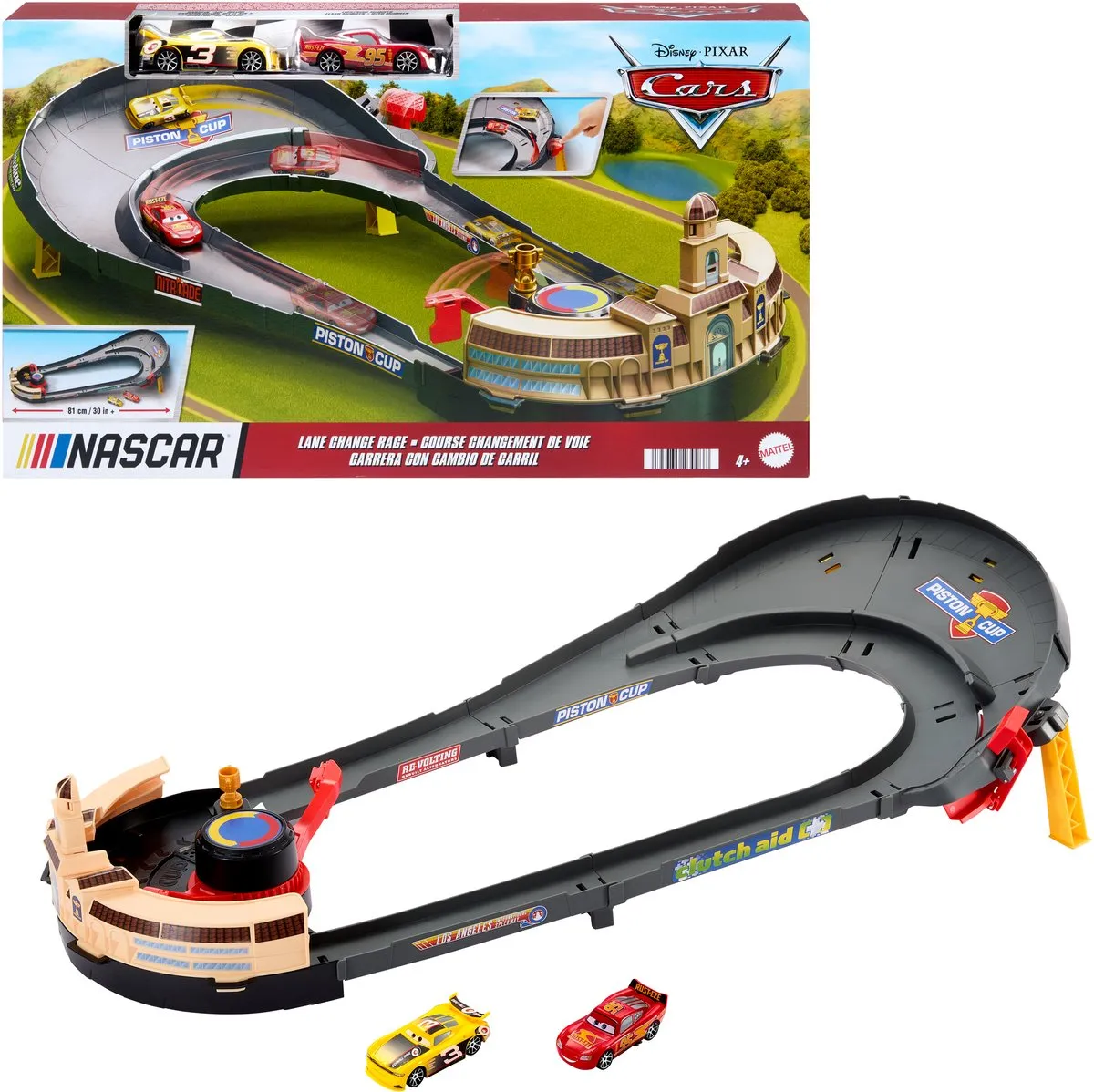 Mattel Disney Pixar Cars NASCAR Baanwisselrace HXJ33