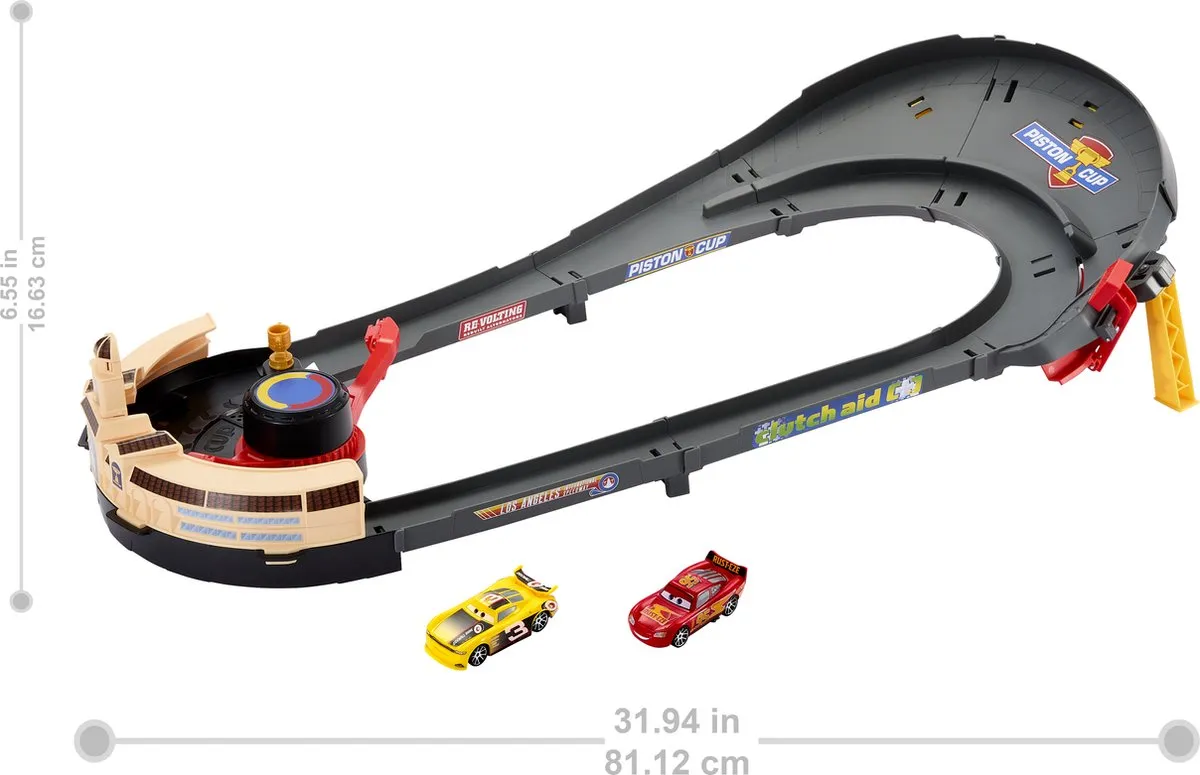 Mattel Disney Pixar Cars NASCAR Baanwisselrace HXJ33 - Multicolor