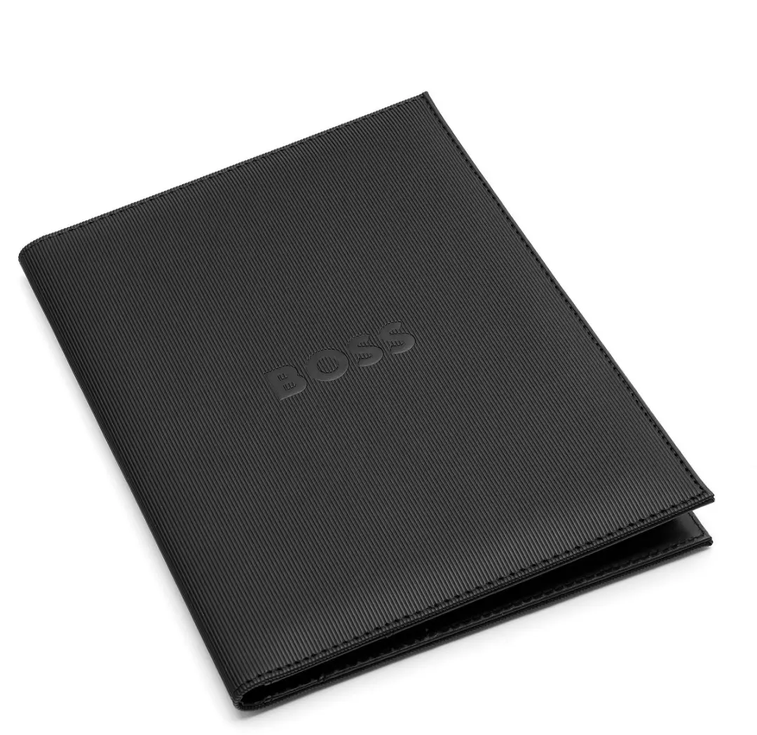BOSS Formation Line A5 Schrijfmap - Black