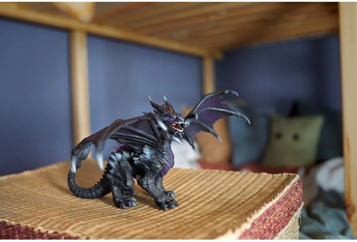 Schleich Eldrador Creatures Schaduw Draak Speelfiguur 70152 - Zwart/Paars - afbeelding 6 van 6