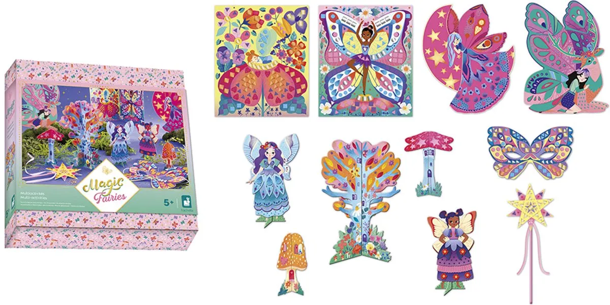 Janod Magic Fairies Knutselpakket - 11 Creaties - Multicolor - afbeelding 6 van 6