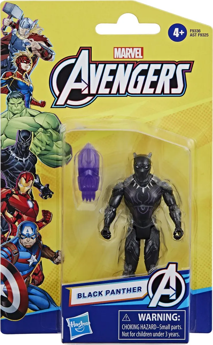 Spider-Man Marvel Avengers Black Panther Figuur 10cm - 5010996197085