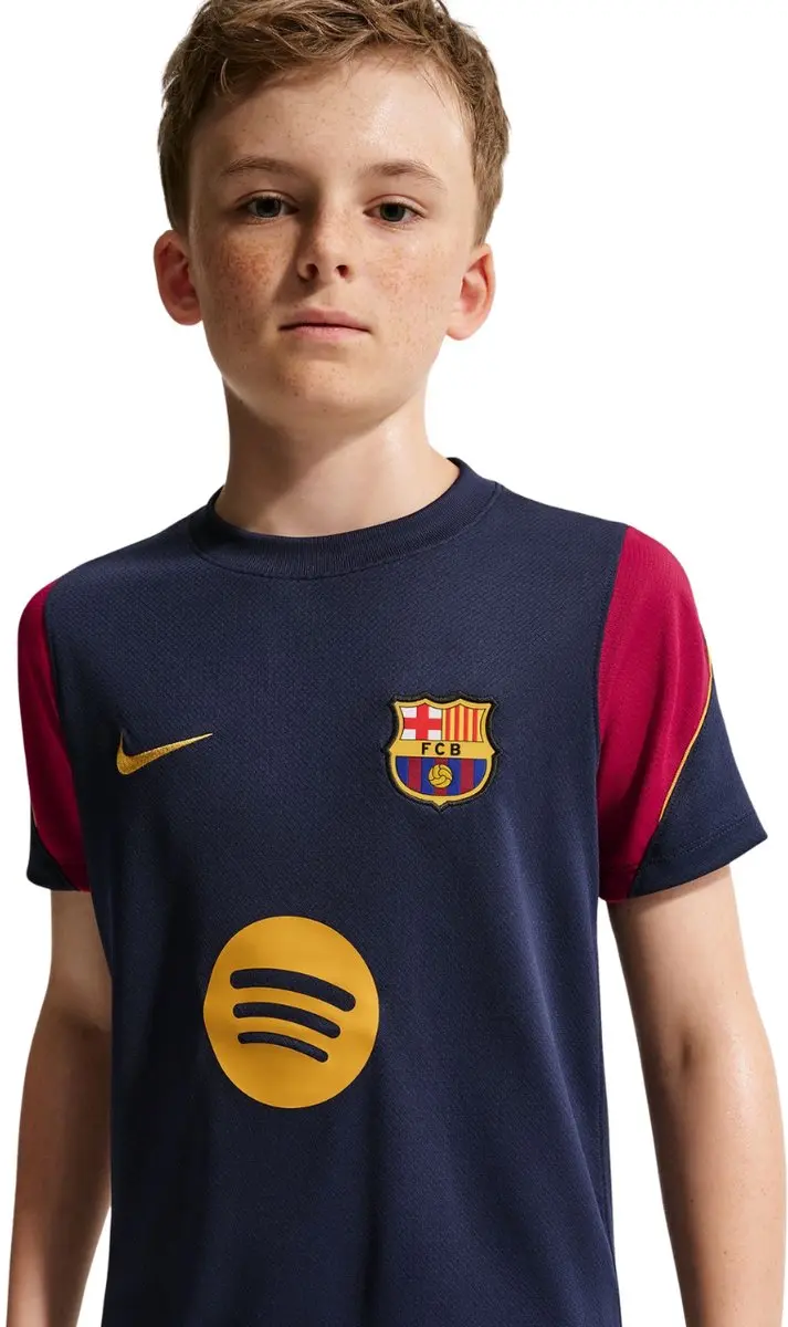 Nike FC Barcelona Strike T-shirt Kinderen - XS - Marineblauw/Bordeaux