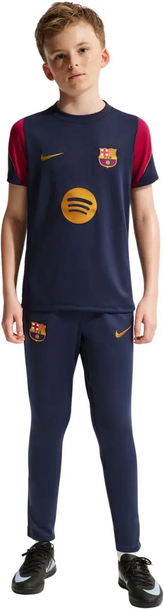 Nike FC Barcelona Strike T-shirt Kinderen - XS - Marineblauw/Bordeaux