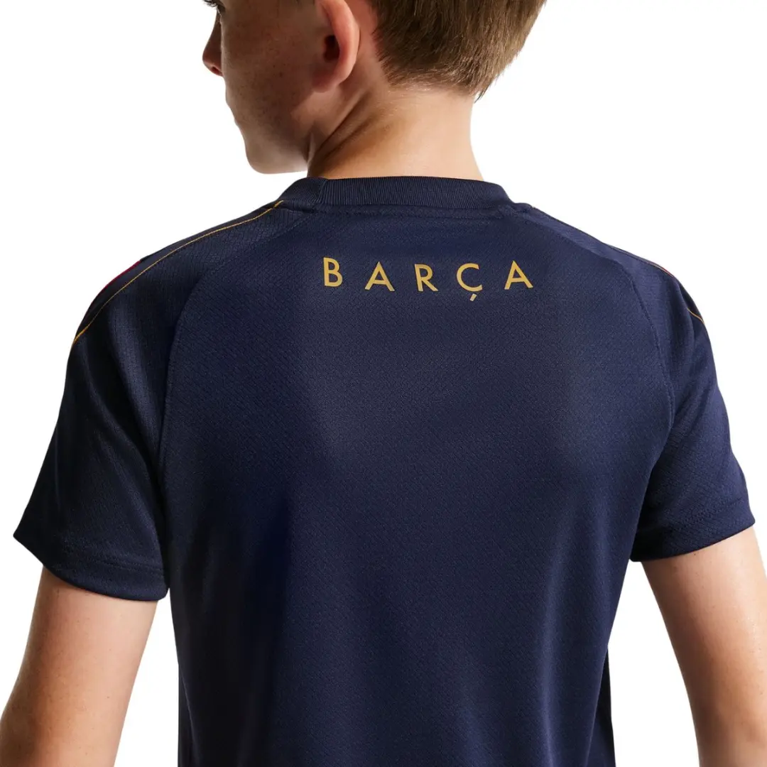 Nike FC Barcelona Strike T-shirt Kinderen - XS - Marineblauw/Bordeaux