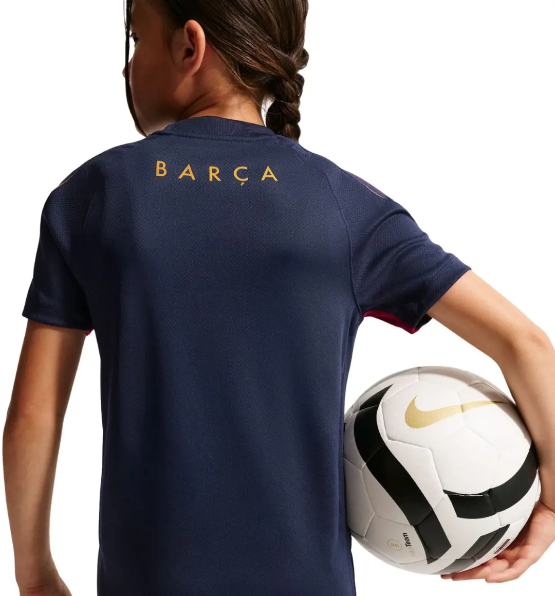 Nike FC Barcelona Strike T-shirt Kinderen - XS - Marineblauw/Bordeaux