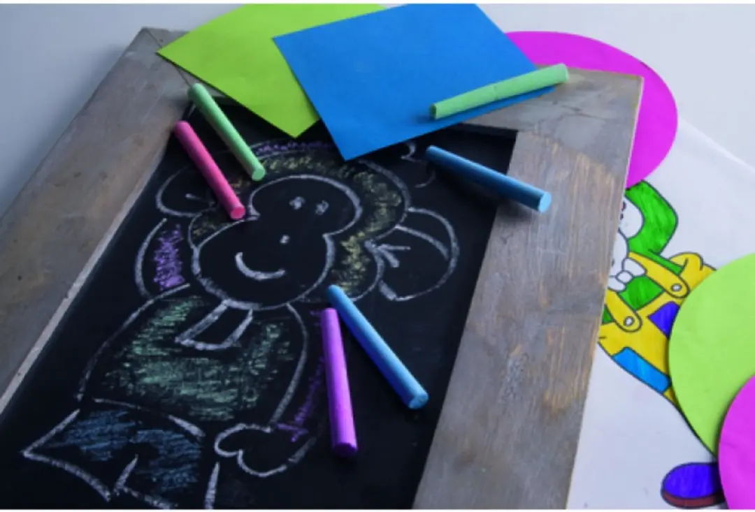 Eddy Toys Stoepkrijtset 12-delig - 6 Kleuren