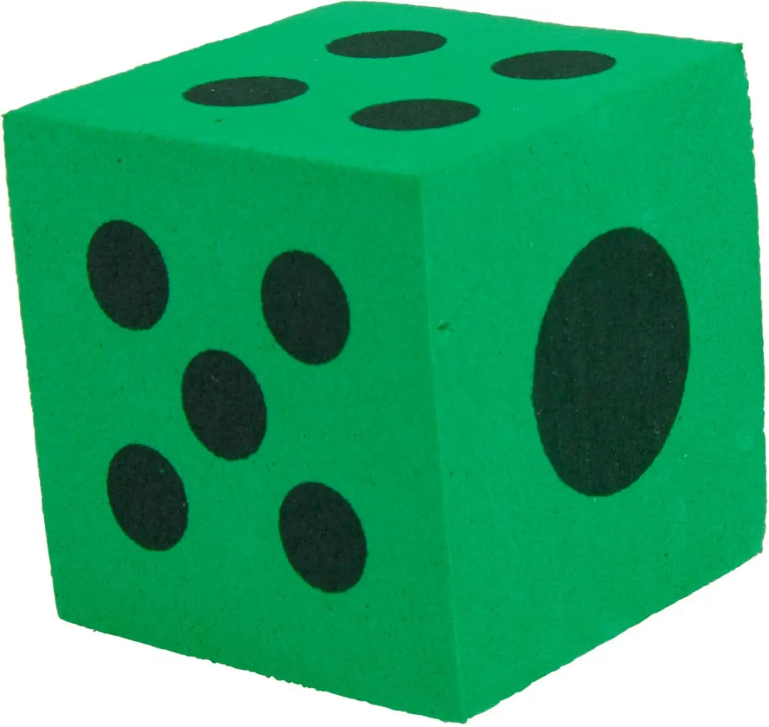 Eddy Toys Foam Dice 3,8cm - 4 Stuks - Blauw - afbeelding 2 van 6