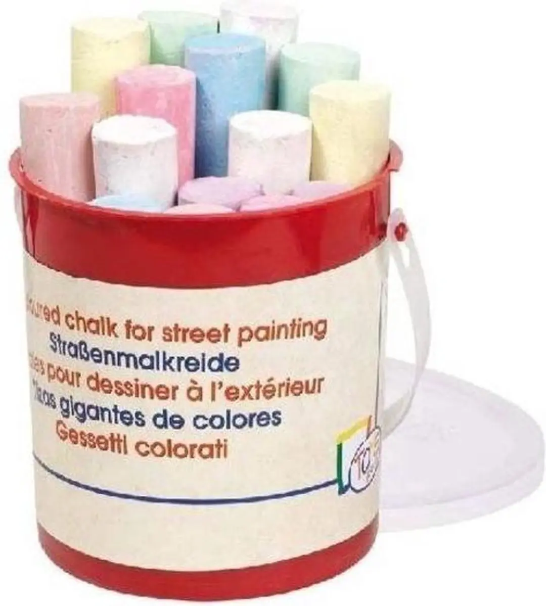 Goki Stoepkrijt Emmer 15 Stuks