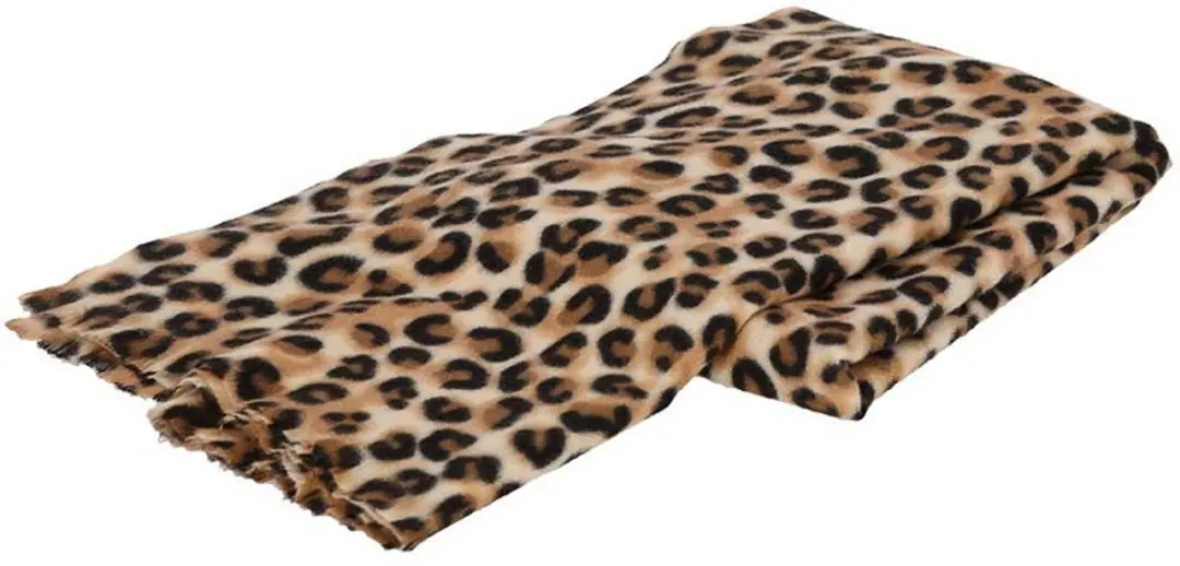 Sarlini Verkleed Sjaal Luipaardprint 200x60cm - Bruin
