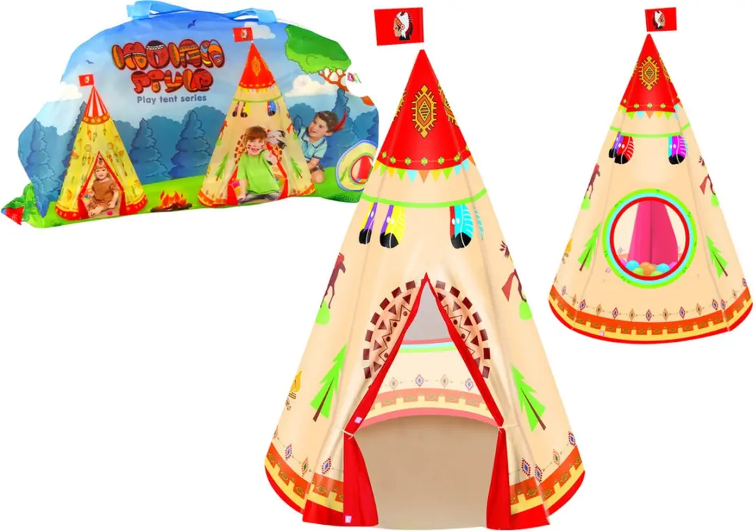 LEAN TOYS Kinderspeeltent Tipi