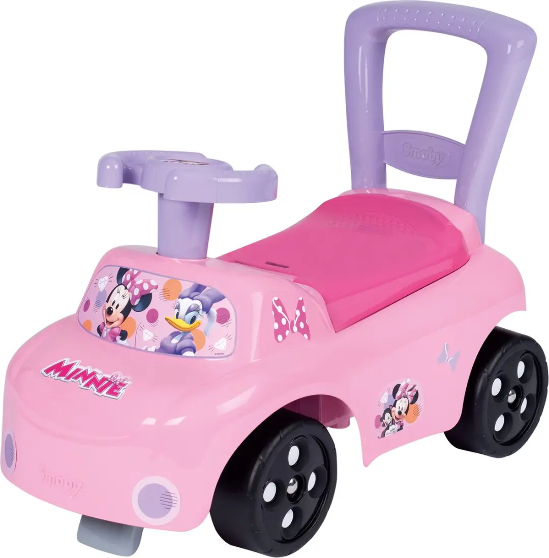 Smoby Disney Minnie Mouse Loopauto - Roze/Wit