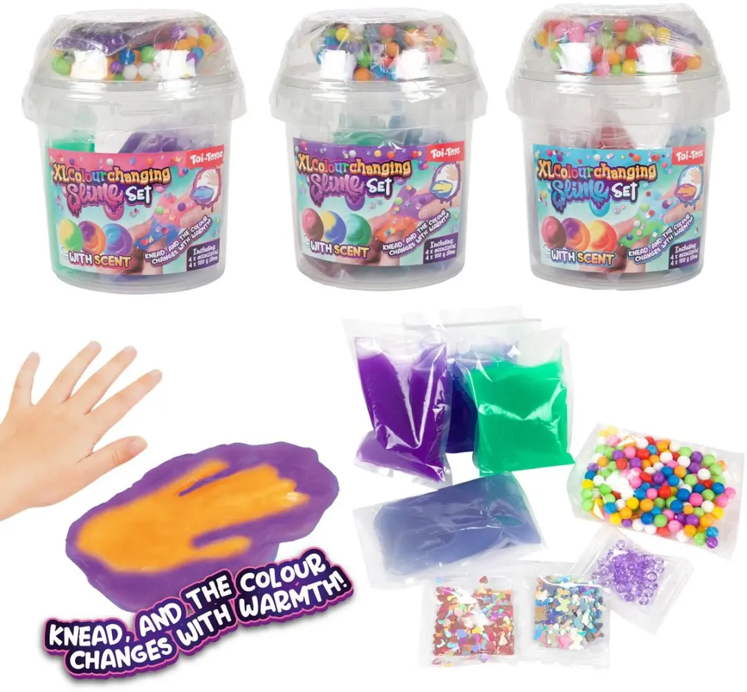 Toys XL Kleurveranderende Slijmset - 400g met 4 Accessoires