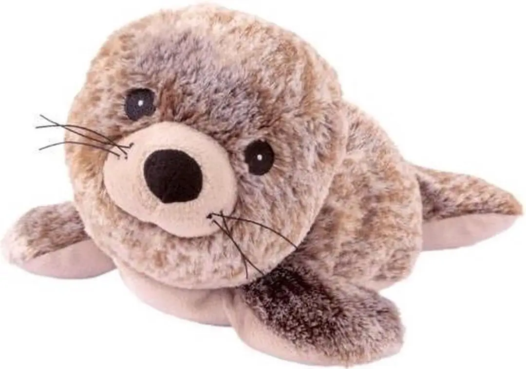 Warmies Zeehond Magnetronknuffel - Bruin/Wit